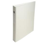 EXACOMPTA Classeur rembordé polypropylène 4 anneaux ronds de 25mm sur 3eme de couverture - Blanc