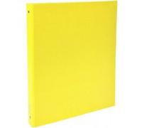 Exacompta - réf. 51379E - 1 Classeur rigide rembordé PP - 4 anneaux ronds diamètre 30 mm - Dos 40 mm - Dimensions extérieures : 32 x 26 cm - Format à classer A4 - Coloris : jaune