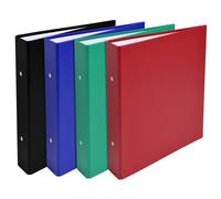 EXACOMPTA Classeur rembordé prolypropylène 2 anneaux 30mm - A5 - Couleurs assorties