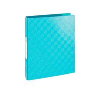 Exacompta - réf. 54932E - 1 Classeur rigide Pelliculé gaufré 1928 - 2 anneaux ronds diamètre 30 mm - Dos 40 mm - Dimensions extérieures : 32 x 26 cm - Format à classer A4 - Coloris : bleu tropique