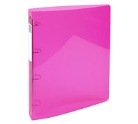 Exacompta Classeur Semi Rigide PP Iderama A4 4 Anneaux Rose