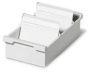 Exacompta Classic Bac à fiches 34,70 x 31,90 x 13,70 cm Gris Lumière