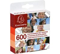 EXACOMPTA Coins photo transparents autocollants 600 pièces
