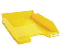 Exacompta Corbeille à courrier COMBO MIDI 34 x 25 x 6,5 cm A4+ 500 feuilles Jaune glossy
