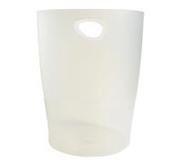 Exacompta Corbeille à papier Ecobin 15 L avec poignées opaque givré 26,3x26,3x33,5 cm