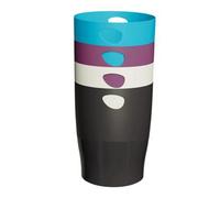 Exacompta Corbeille papier Ecobin Titane - 15 Litres - Coloris Assortis