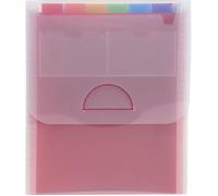 Exacompta Crystal Trieur 6 compartiments 6 positions A4 pour 200 feuilles à onglets translucide