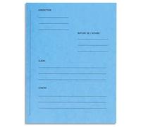 Exacompta Dossiers de plaidoirie pré-imprimés en carte lustrée coloris turquoise - Lot de 25