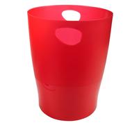 Exacompta Ecobin Corbeille À Papier Deco Rouge Carmin Translucide
