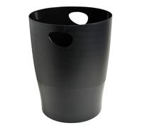 Exacompta Corbeille à papier ECOBIN Réf.453014D 15 L avec poignées opaque Noir