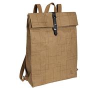 Exacompta Sac à dos Eterneco 17640E – papier lavable, compartiment PC, brun motifs géométriques