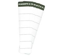 EXACOMPTA Etiquettes autocollante pour dos de classeur à levier. 50mm de largeur - Blanc