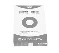 Exacompta Etui 100 F.Bristol Blanc 125/200 5x5