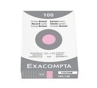 Exacompta Etui 100 F. Bristol Rose 74/105 5x5
