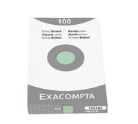 Exacompta Etui 100 F.Bristol Vert 148/210 5x5