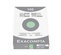Exacompta Etui 100 F. Bristol Vert 74/105 5x5