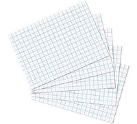 EXACOMPTA ETUI de 100 Fiches BRISTOL BLANC 55x74 mm Quad 5X5 Non perforée