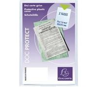 Exacompta : Etui de protection 2 Faces Papiers Voiture format 8.8 x 13.2cm