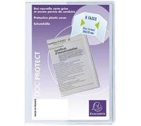 Exacompta : Etui de protection 3 volets Carte grise format 8.5 x 12.5cm