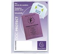 Exacompta : Etui de Protection 3 volets Permis de Conduire Format 7.3 x 10.6cm