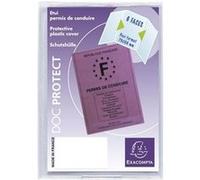Exacompta : Etui de Protection 3 Volets Permis de Conduire Format 7.3 x 10.6cm