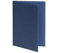 Exacompta - Etui Denim pour Carte Grise 3 Rabats 8,5x13,2cm Bleu | Intérieur plastifié pour éviter tâches et pliures, Couverture synthétique, Fabriqué en France