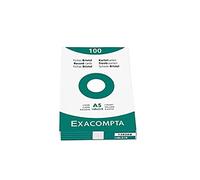 EXACOMPTA Fiches bristol, A8, ligné, blanc G