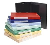Exacompta exacompta boîte de classement opaque, pp, 40 mm, assorti noir G