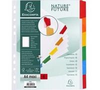 EXACOMPTA Intercalaires carte blanche 160g - 6 positions - A4+ - Blanc