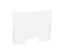 EXACOMPTA Exacompta - réf. 80458D - ExaScreen Barrière de protection contre les éternuements et les postillons - Vitrine Pare-haleine ou hygiaphone de