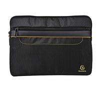 Exacompta Housse tablette/ordinateur Exactive 13'' – poche zippée, intérieur matelassé, Noir