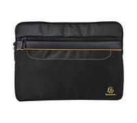Exacompta Housse tablette/ordinateur Exactive 13'' – poche zippée, intérieur matelassé, Noir