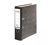 Exacompta Falken - Réf. 80024136005F - 1 Classeur à levier Papier marbré A4 RECYCLING - Gris-dos noir