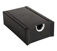 EXACOMPTA Fichier pour cartes de visite 100 x 150 mm Livré Vide Noir Argent