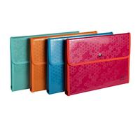 EXACOMPTA Folio trieur 6 compartiments polypropylène recyclé Maïa - A4 - Couleurs assorties