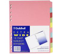 Exacompta Guidhall Lot de 10 intercalaires extra larges A4 5 couleurs
