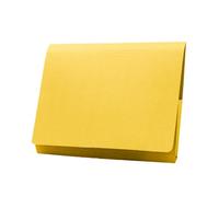 Exacompta Guildhall Portefeuille à Rabat Complet, 315 g / m², Foolscap - Jaune, Paquet de 50
