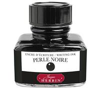 EXACOMPTA Herbin - Flacon d'encre 13009T 30 ml pour stylo-plume et roller - Perle noire
