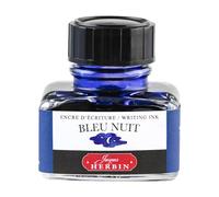EXACOMPTA Herbin – Flacon d'encre 13019T 30 ml pour stylos-plume et roller – Bleu nuit