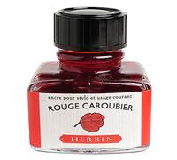 EXACOMPTA Herbin 13022T - Un flacon d'encre 30 ml pour stylo-plumes et stylos roller, Rouge caroubier