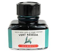 EXACOMPTA Herbin 13038T - Un flacon d'encre 30 ml pour stylo-plumes et stylos roller, Vert réséda