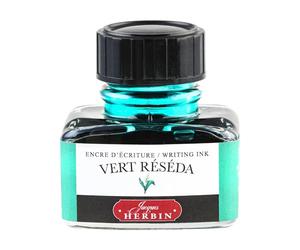 EXACOMPTA Herbin 13038T - Un flacon d'encre 30 ml pour stylo-plumes et stylos roller, Vert réséda