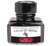 EXACOMPTA Herbin 13045T - Un flacon d'encre 30 ml pour stylo-plumes et stylos roller, Cacao de Brésil