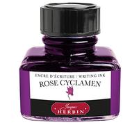 EXACOMPTA Herbin 13066T - Un flacon d'encre 30 ml pour stylo-plumes et stylos roller, Rose cyclamen