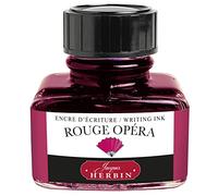 EXACOMPTA Herbin 13068T - Un flacon d'encre 30 ml pour stylo-plumes et stylos roller, Rouge Opéra