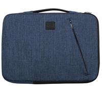 Exacompta Housse ordinateur Business Réf. 17122E 13–14 pouces tissu recyclé, poche avant, bleu