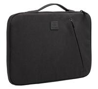 Exacompta - Réf. 17121E - 1 Housse ordinateur Business compatible avec PC de 13-14 pouces - poignée rétractable - petite poche à l'avant - fermeture zippée sur 2 côtés - en tissu recyclé - noir