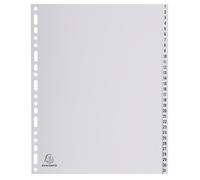 Exacompta Intercalaires 1-31 A4+ PP gris Onglets imprimés