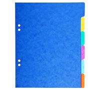Exacompta Intercalaires Carte 180g Forever 6 Positions Format Écolier 17x22cm