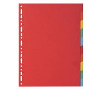EXACOMPTA Intercalaires carte 220g 10 positions - A4 - Couleurs assorties